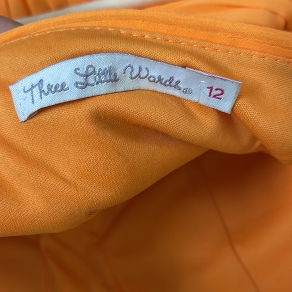 A beautiful orange strapless mini dress - Picture 6 of 6